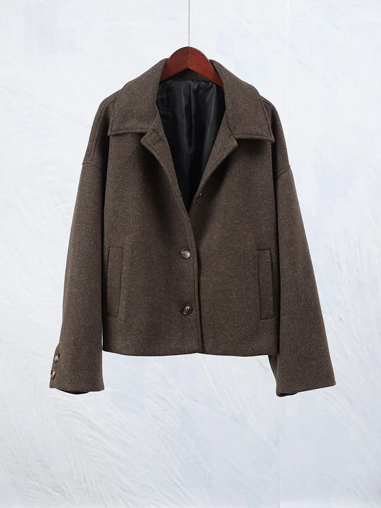 cropped wool coat